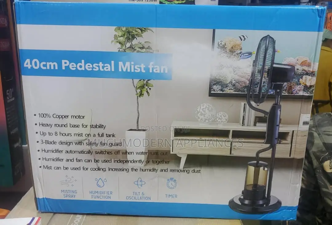 40cm Pedestal Mist Fan