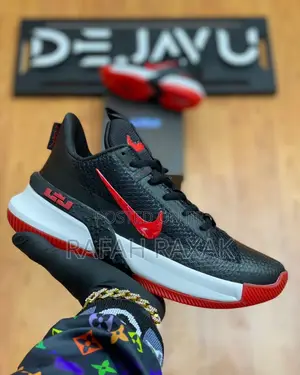 Nike Lebron Ambassador 13 Black/Red Basketball Sneakers