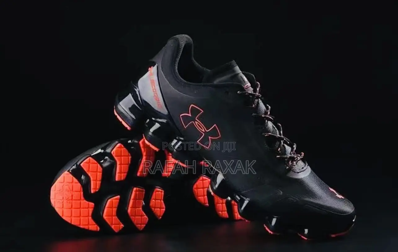 Original Triple Black Under Armour Scorpio Running Sneakers