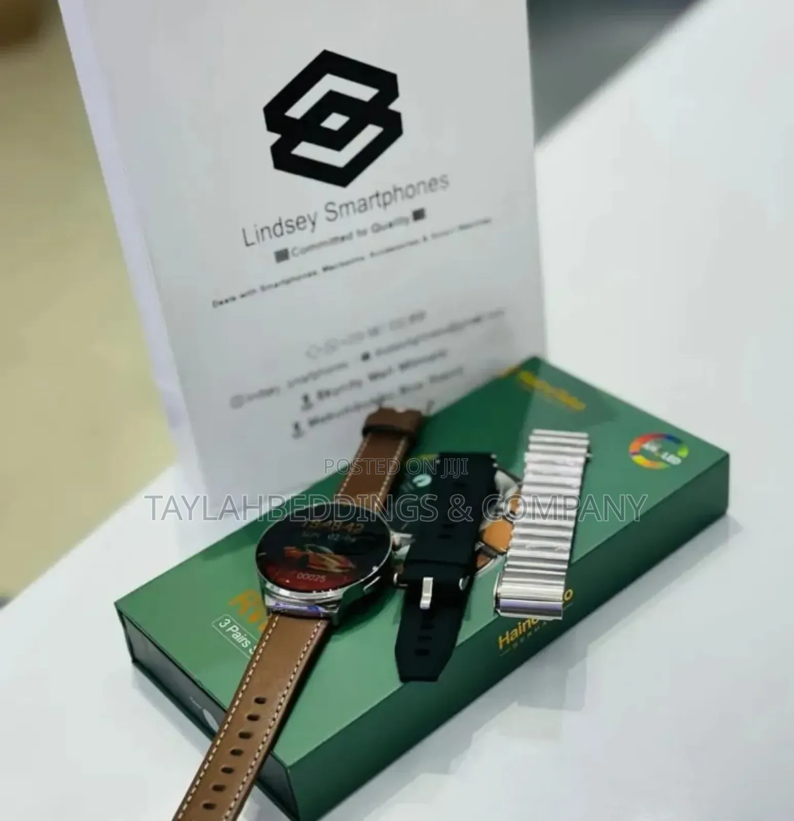 RW - 50 Round Shape Curved AMOLED Display Smart Watch
