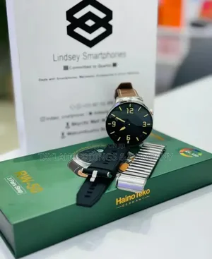 RW-50 Curved AMOLED Display Smart Watch With 3 Pair Straps