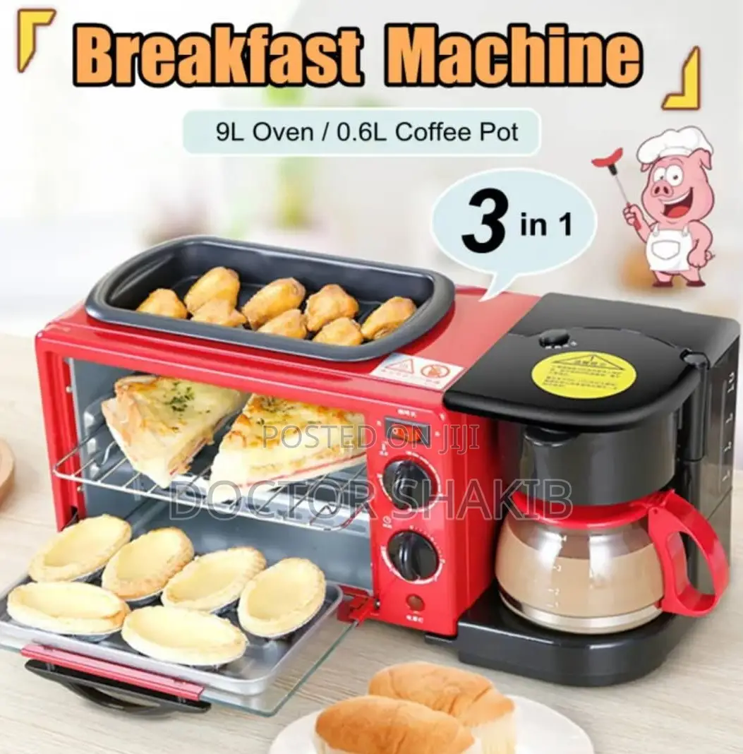 Electric 3-in-1 Breakfast Machine 9L Oven