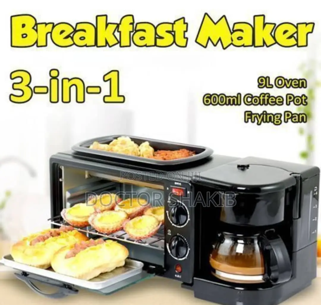 Electric 3-in-1 Breakfast Machine 9L Oven