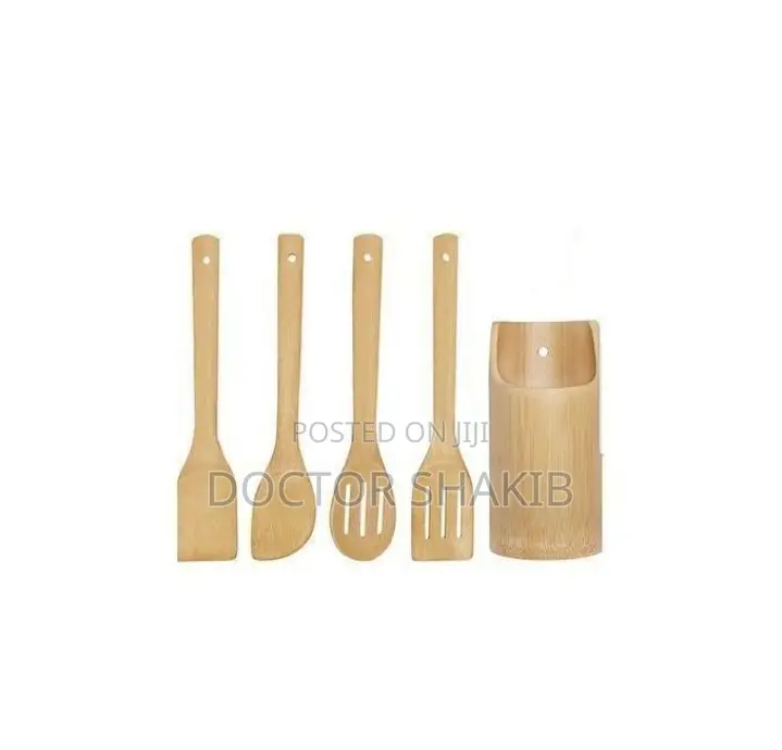 Bamboo Kitchen Utensils Set-New