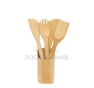 Bamboo Kitchen Utensils Set-New