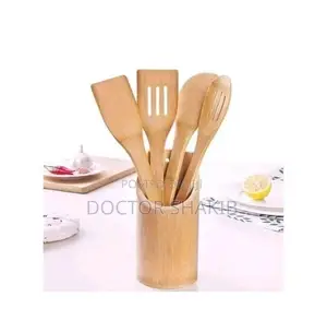 Bamboo Kitchen Utensils Set-New