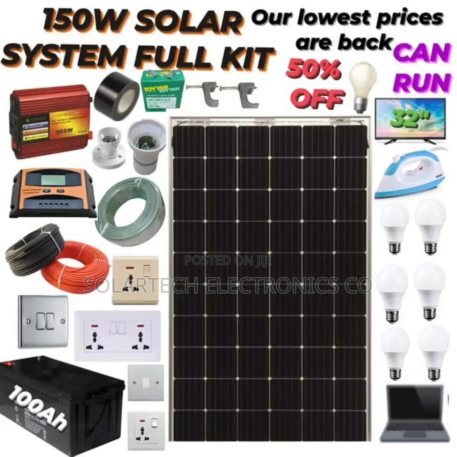150W Complete Solar Energy System