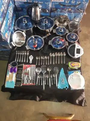 Stainless Steel Dishes 100 Pieces