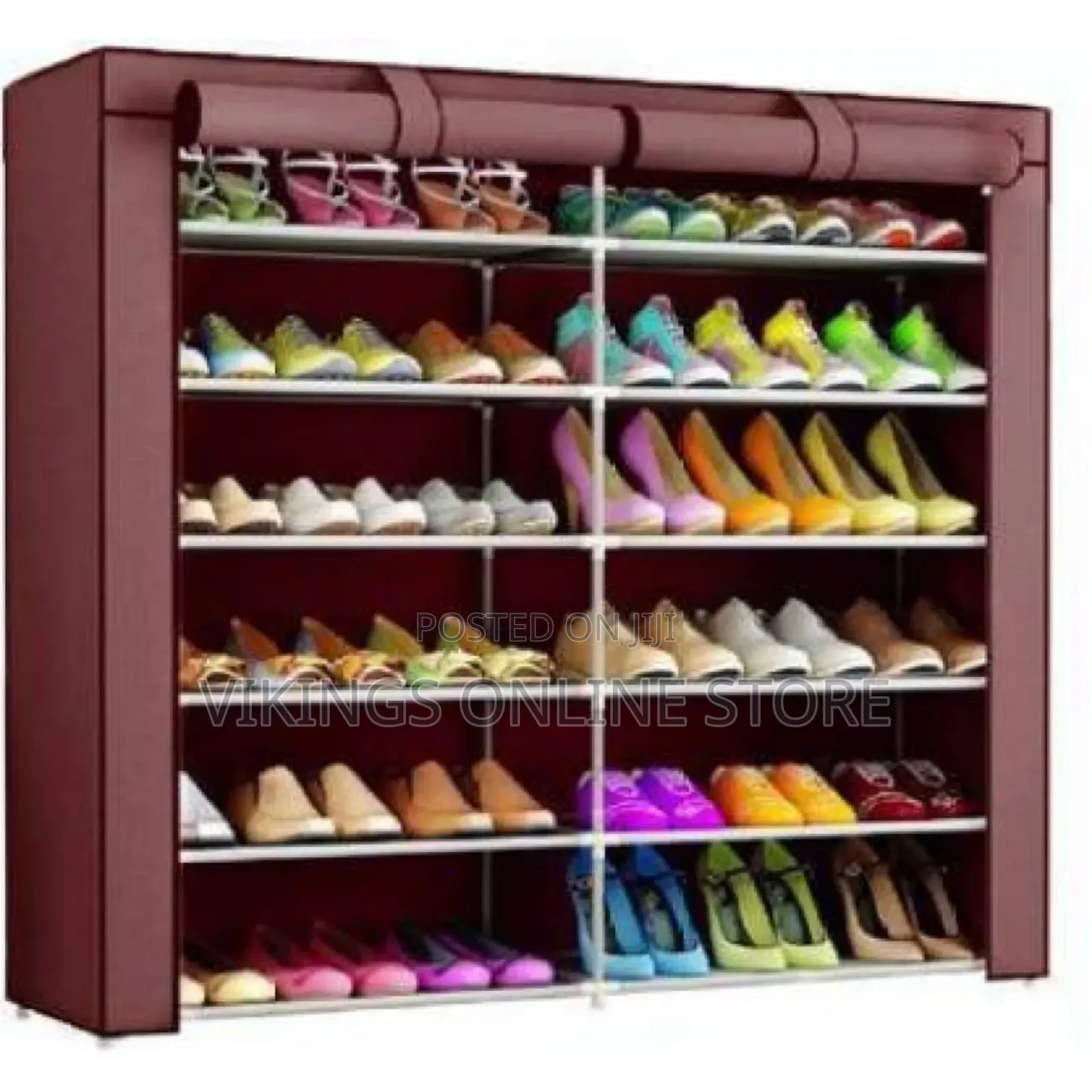 12 Layer Foldable Collapsible Shoe Rack Metal Collapsible