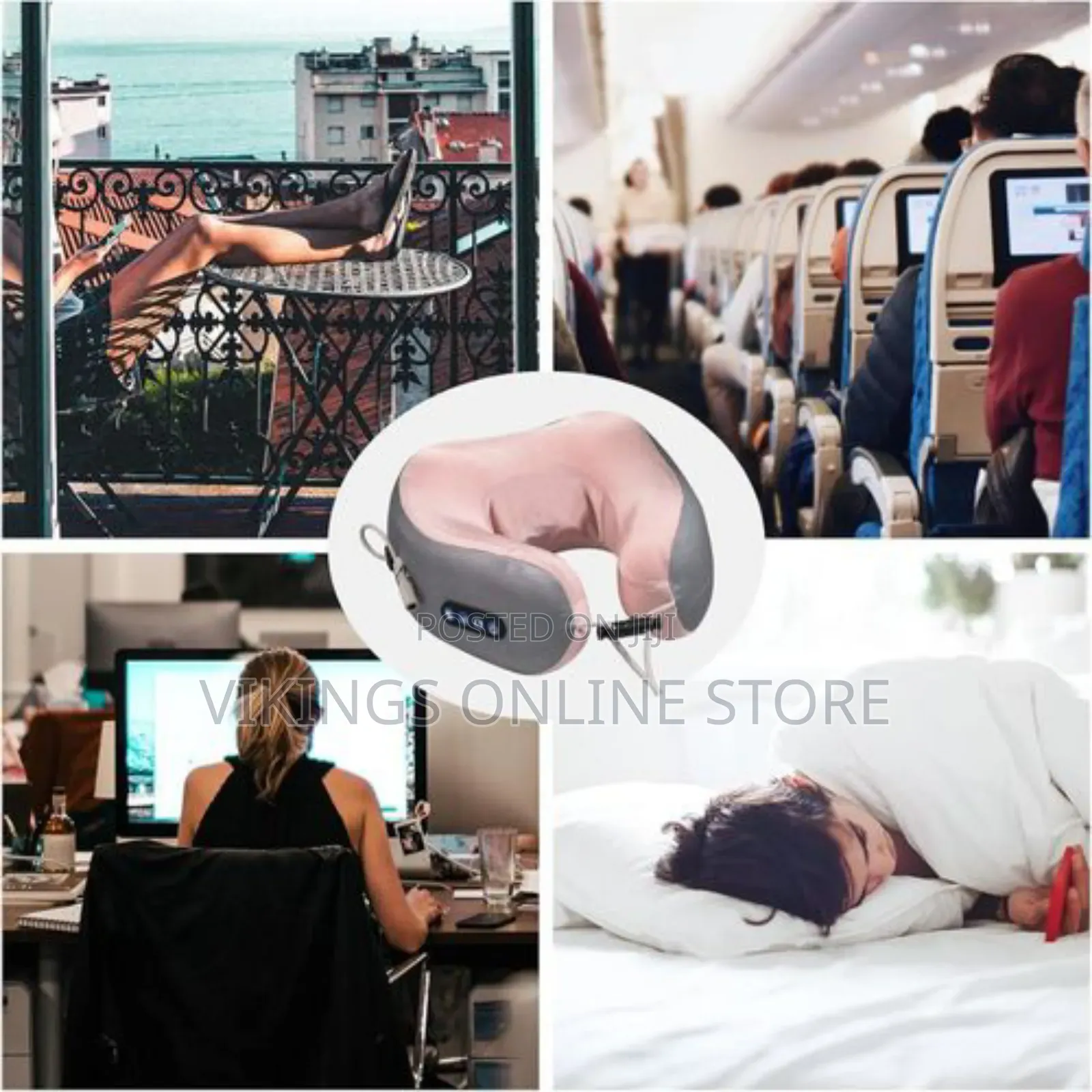 U Shaped Rechargeable Neck Pillow