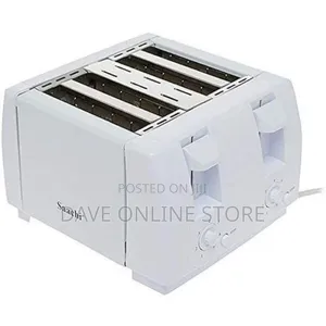Saachi Electric 4 Slices Toaster With Automatic Pop-Up/White