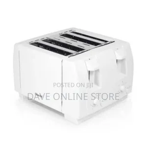 Saachi Electric 4 Slices Toaster With Automatic Pop-Up/White
