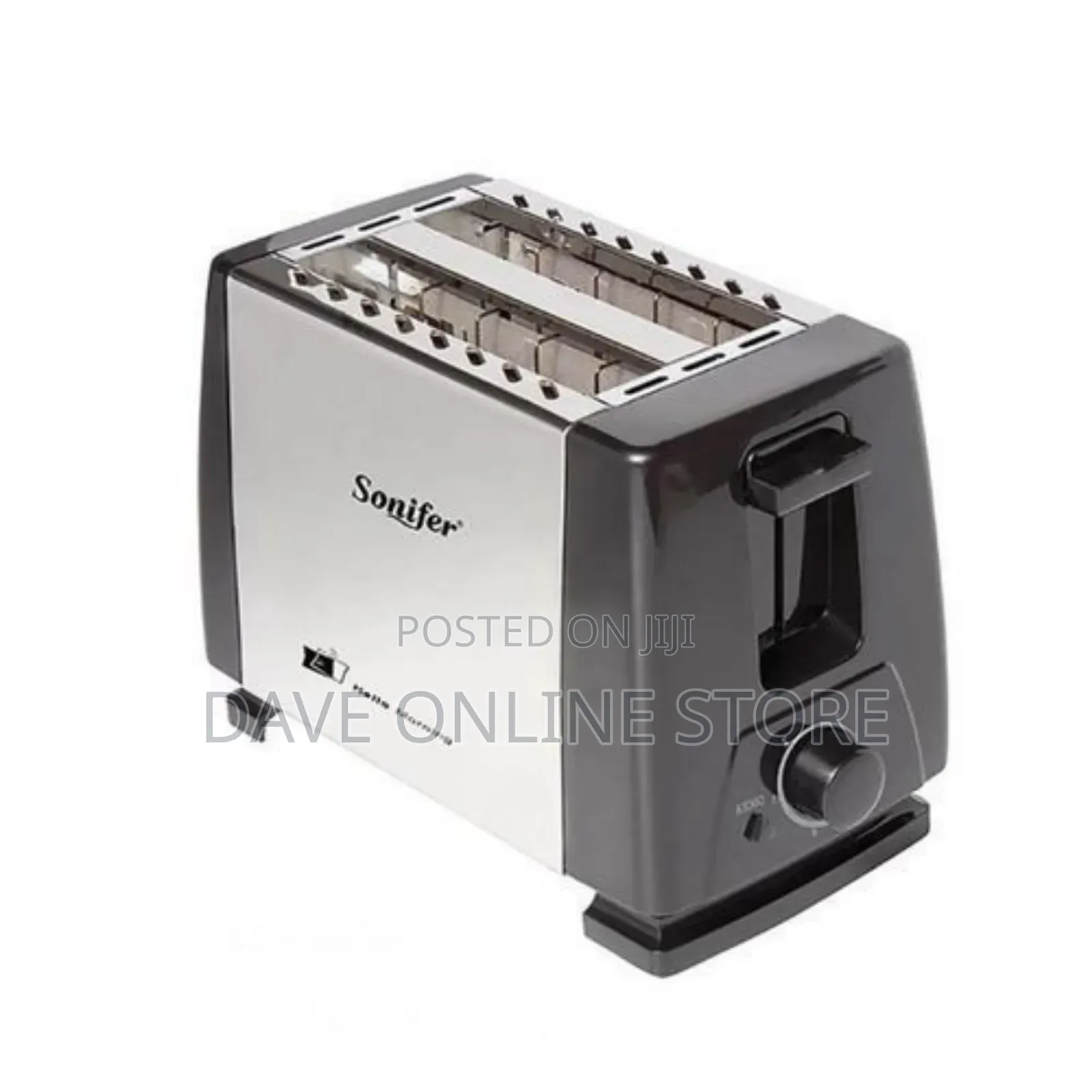 Sonifer 2 Slice Bread Toaster - Black,Silver