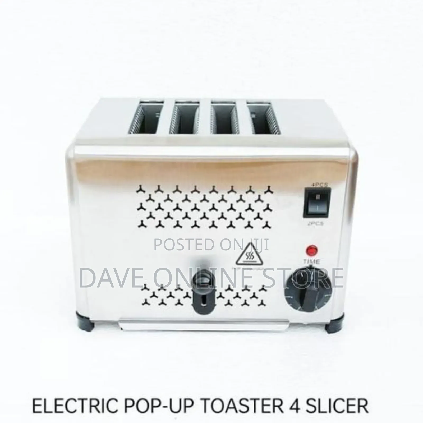 Commercial Automatic Electric Pop Up Bread Toaster 4 Slicer
