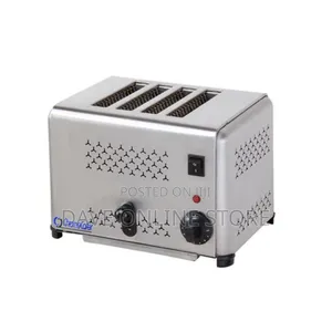 Commercial Automatic Electric Pop Up Bread Toaster 4 Slicer