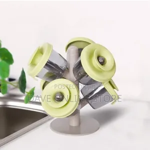 Pop-Up Spice Racks With Set of 6 Round Storage Containers