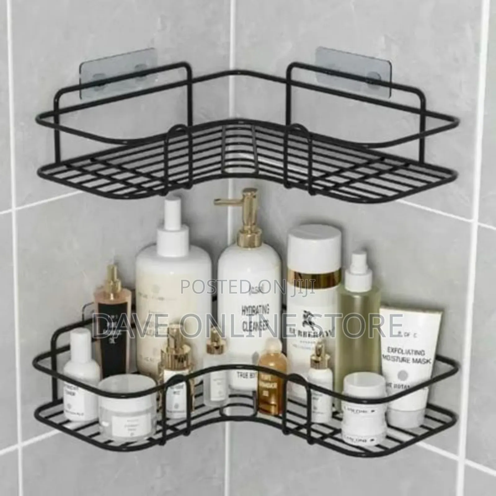 Bathroom Corner Storage Shelf Rack Holder Non-Rust 1pc