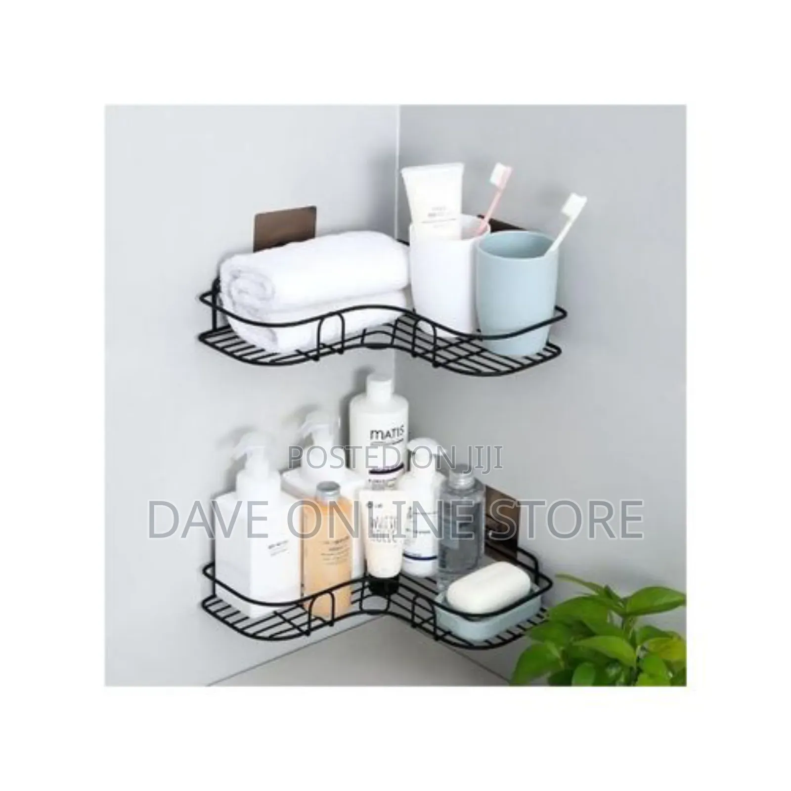 1 Punch- Multifunctional Corner Wall Hanging Wall Shelf