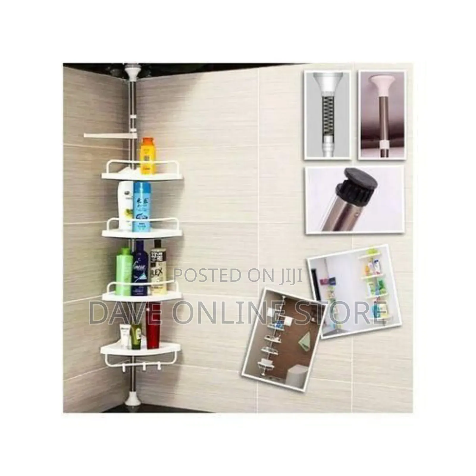 Multifunctional Corner Shelf- White