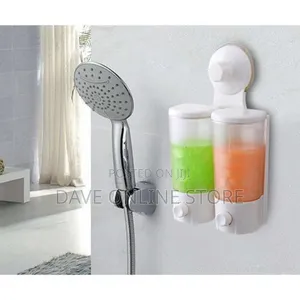 Wall Mounted Suction Hand Wash Liquid Soap Dish Dispenser