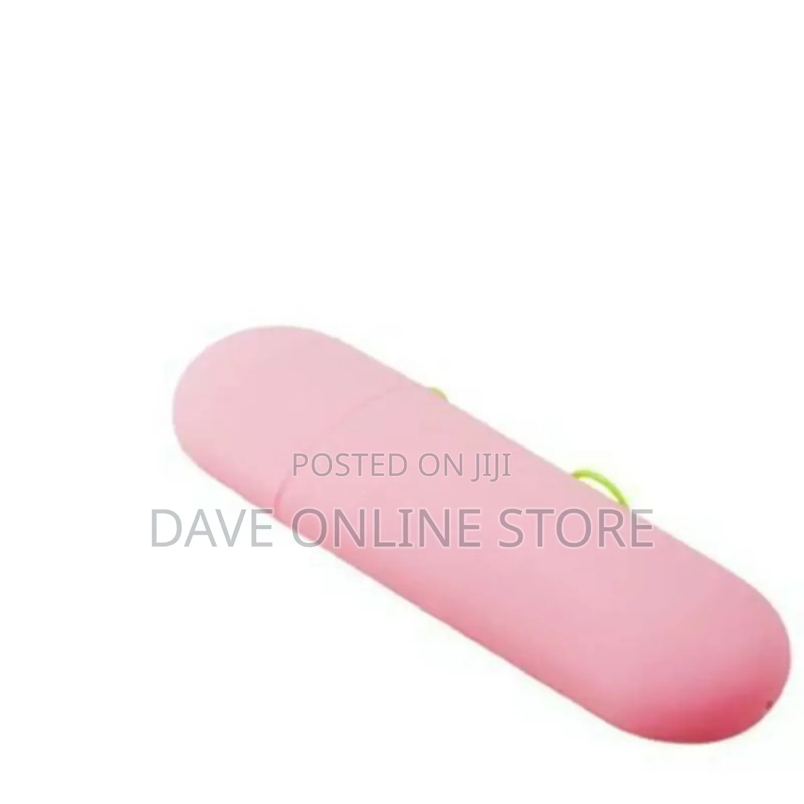 Portable Toothbrush/Paste Cap Case-Pink