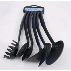 Non Stick Plastic Cooking and Serving Laddles Set Spoons,