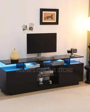 Black Tv Stand Unit LED Lights TV Stand/Tv Stand/Tv Stand
