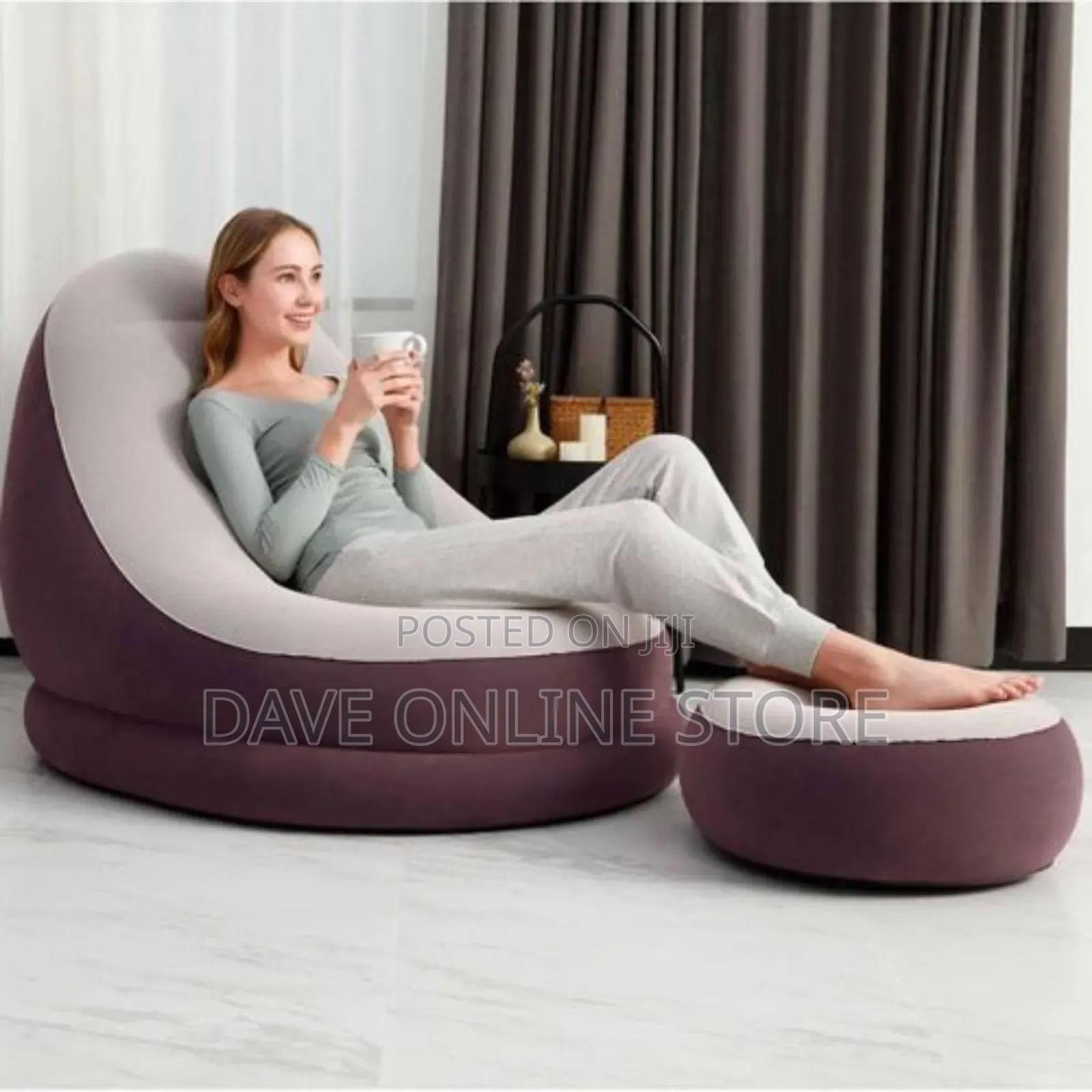 Best Way Inflatable Air Chair With a Small Sitter Pump