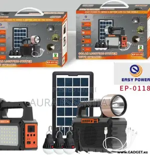 EP-0118 Solar Panel DC Charger Portable Solar Lighting Kit