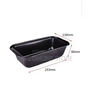 Baking Cake Tray Loaf Mould Cooking Pan - Black