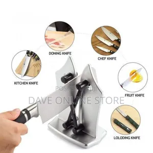 Stainless Steel Knife Sharpener - Silver