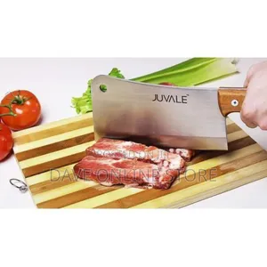 Heavy-Duty Professional Meat Cleaver Chopper - Silver