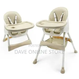 Adjustable Baby Feeding High Chair-Cream