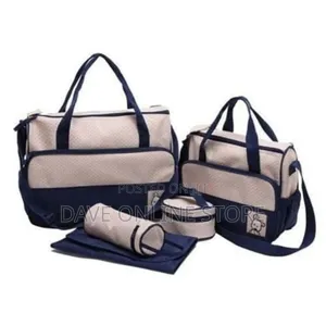 5pcs in 1 Baby Bag - Navy Blue