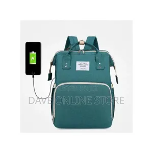 2in1 Diaper Bag Mom Backpack Multifunctional Baby Bed Crib