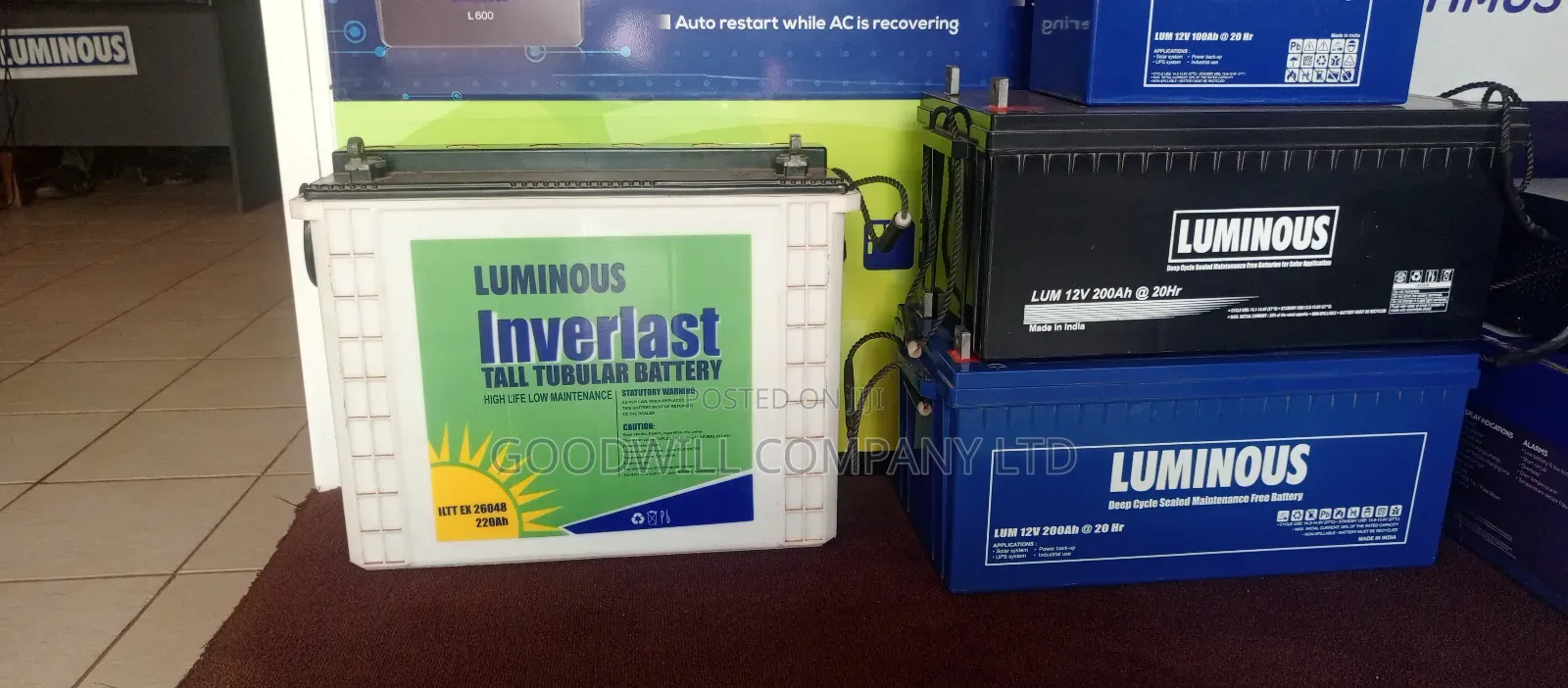 200ah Luminous Battery Original