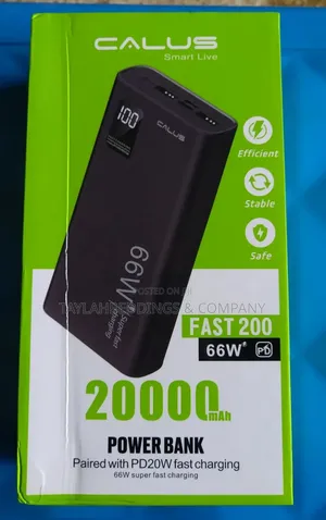 CALUS 20000mah Fast Charging Power Bank - 66w