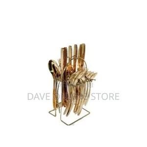 24 PCS of Tea Spoons,Table Spoon,Forks,Table Knives Stand