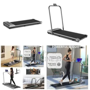 Electric Foldable Walking Pads Treadmill for Exercises Black