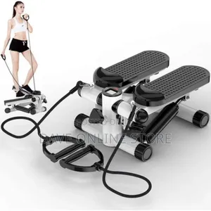 2in1 Stepper With Electric Ropes, Mini Exercise Bike