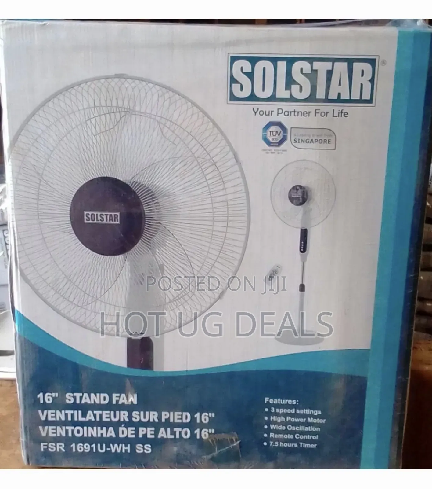 Sonashi 16 Inch Stand Fan With Remote Control And Timer