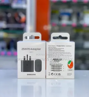 Samsung 25W Super Fast Charger Adapter 3 Pin Black