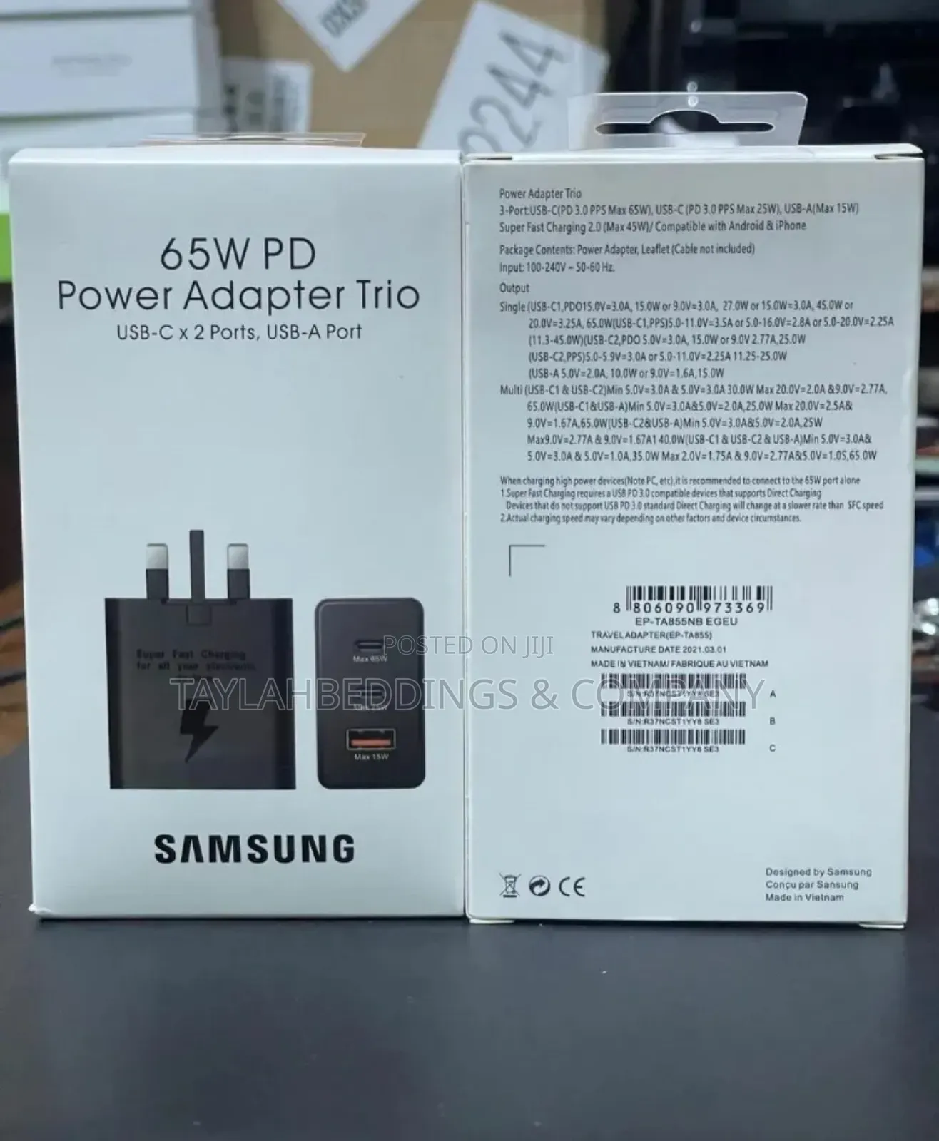Samsung 65W PD Power Adapter Trio
