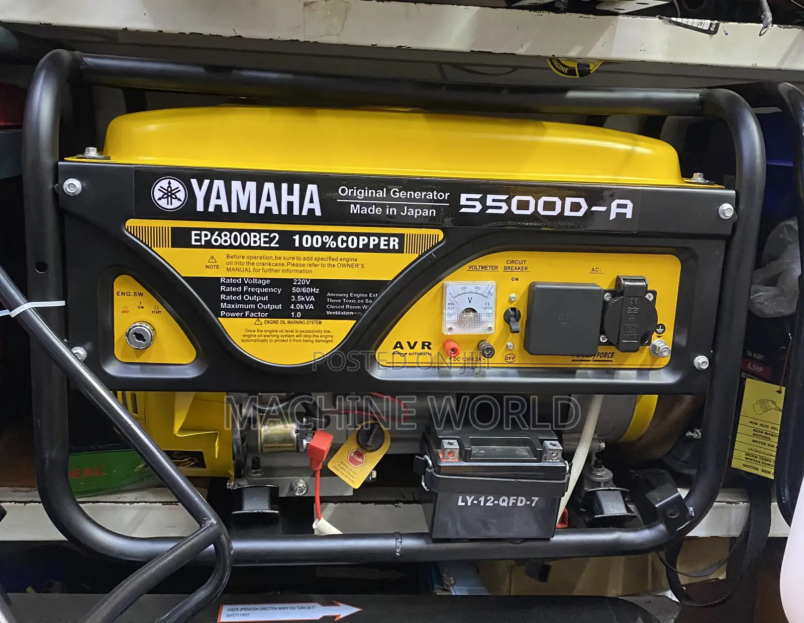 Yamaha Generator 5500 Da (3.5kva)