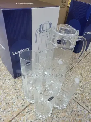 Luminarc Water Jug Set Wiz Glasses 7pics