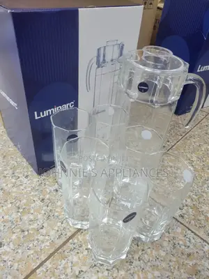 Luminarc Water Jug Set Wiz Glasses 7pics