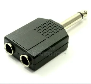 6.5mm Mono Jack to 2 Mono Jack Sockets