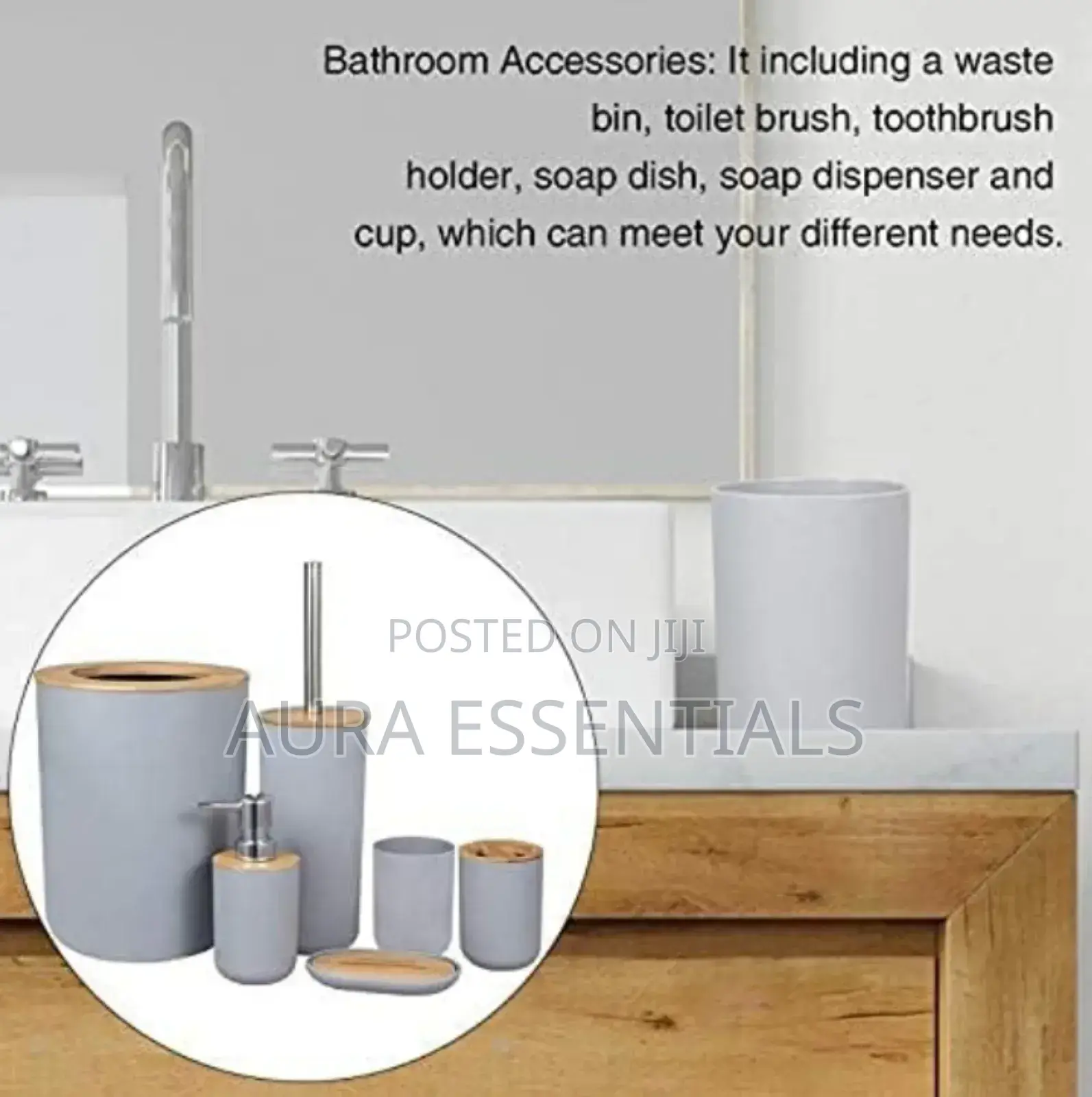 Ceramic Bathroom Accessories Set