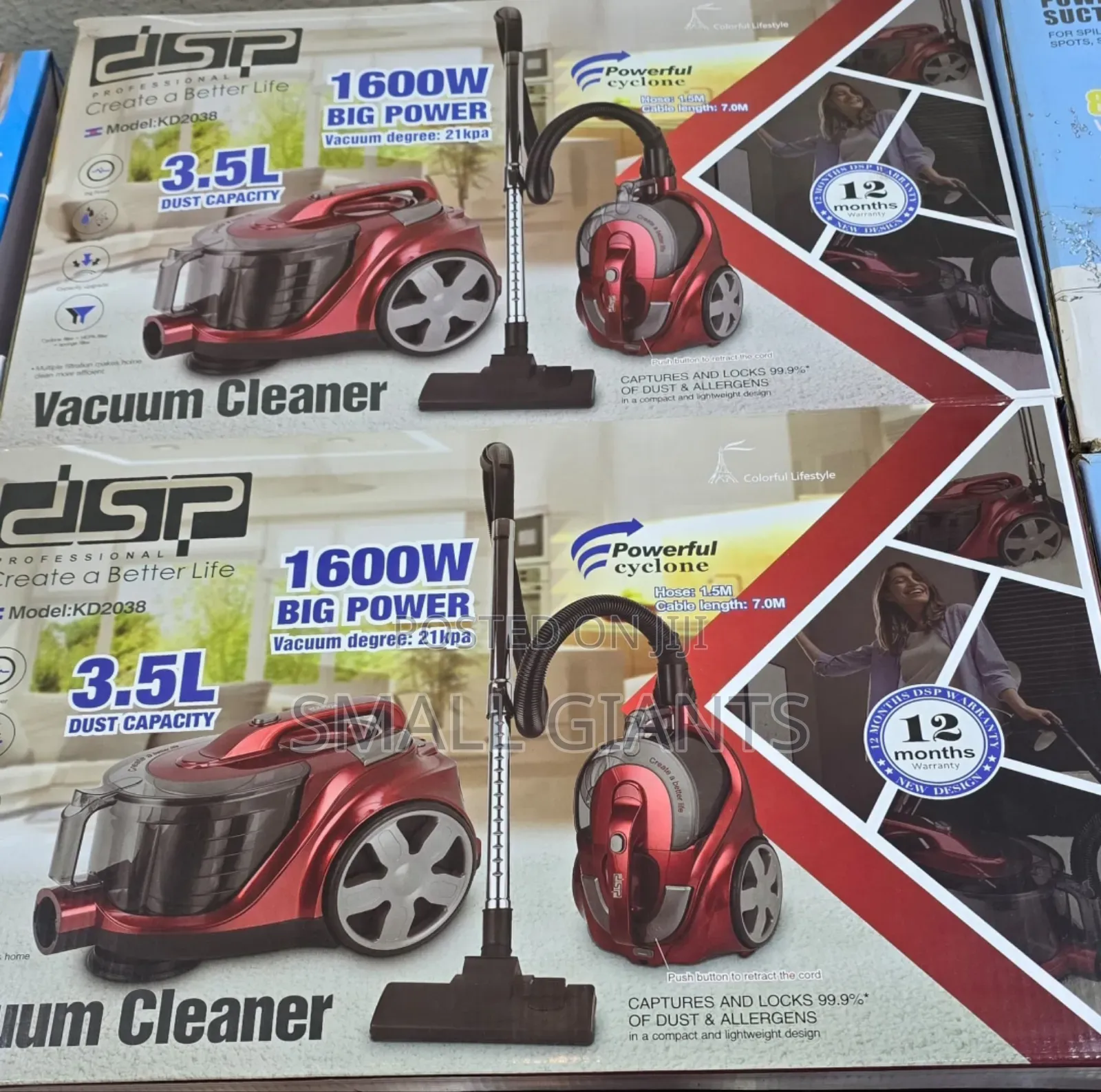 DSP 3.5L Dust Capacity Vacuum Cleaner