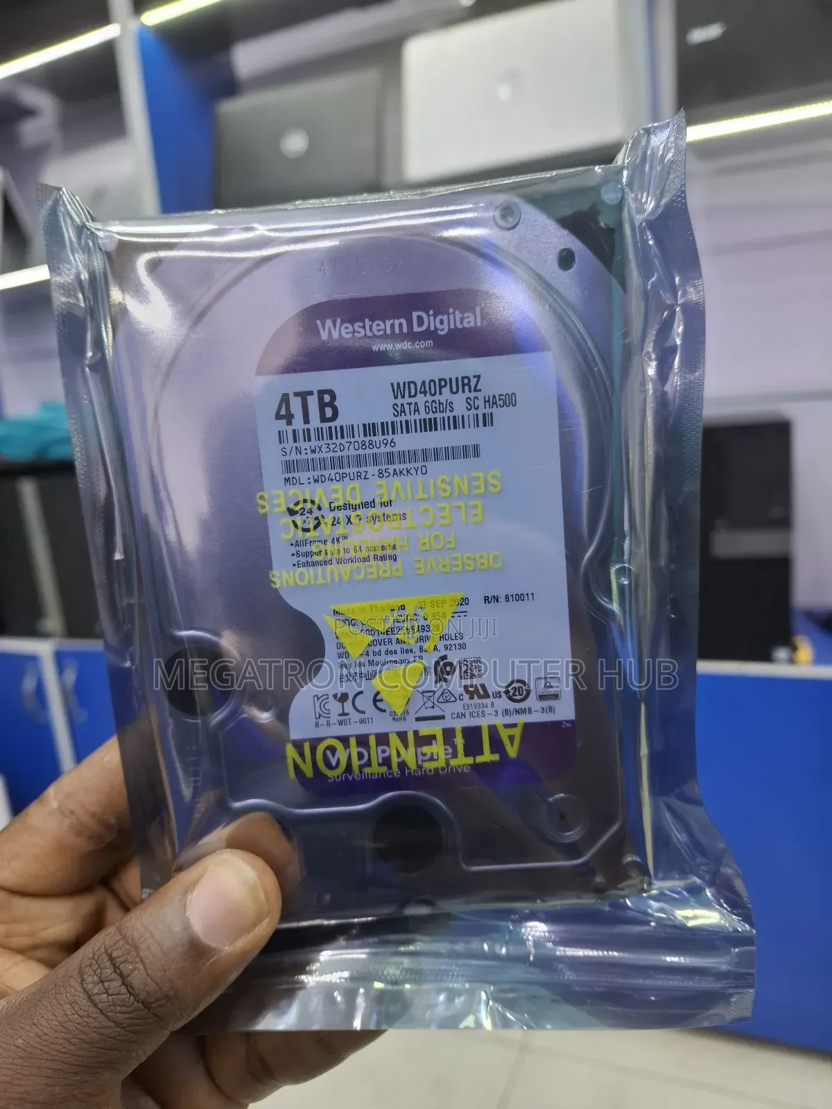 4tb Western Digital Surveillance and Computer Hard Drive